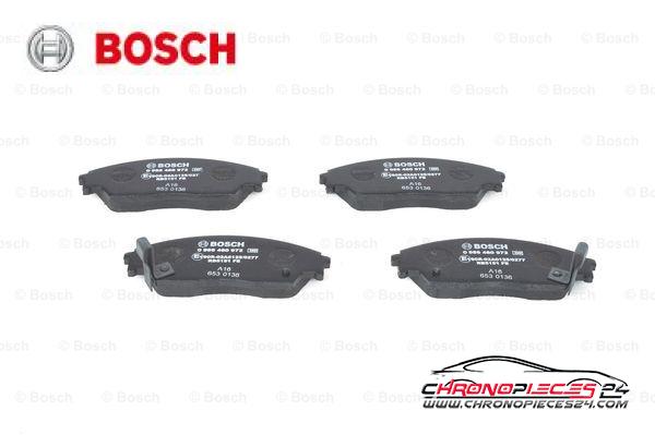 Achat de BOSCH 0 986 460 972 Kit de plaquettes de frein, frein à disque pas chères