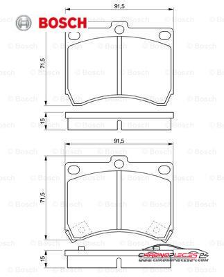 Achat de BOSCH 0 986 460 974 Kit de plaquettes de frein, frein à disque pas chères