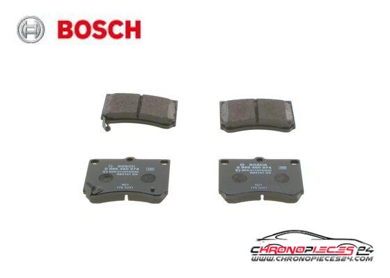 Achat de BOSCH 0 986 460 974 Kit de plaquettes de frein, frein à disque pas chères