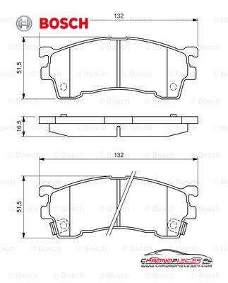 Achat de BOSCH 0 986 460 975 Kit de plaquettes de frein, frein à disque pas chères