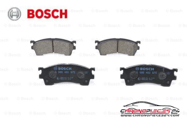 Achat de BOSCH 0 986 460 975 Kit de plaquettes de frein, frein à disque pas chères