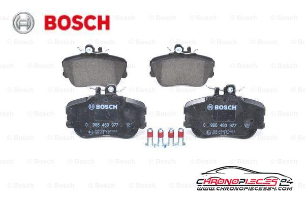 Achat de BOSCH 0 986 460 977 Kit de plaquettes de frein, frein à disque pas chères