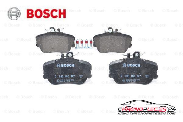 Achat de BOSCH 0 986 460 977 Kit de plaquettes de frein, frein à disque pas chères