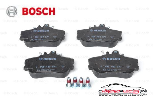 Achat de BOSCH 0 986 460 977 Kit de plaquettes de frein, frein à disque pas chères