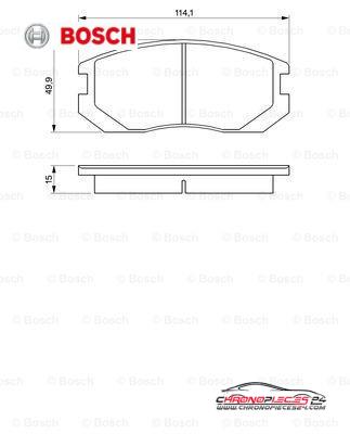 Achat de BOSCH 0 986 460 980 Kit de plaquettes de frein, frein à disque pas chères