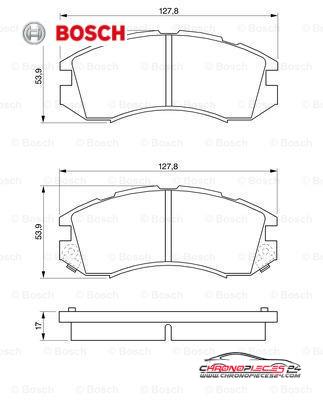 Achat de BOSCH 0 986 460 984 Kit de plaquettes de frein, frein à disque pas chères