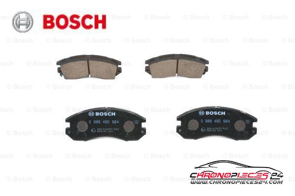 Achat de BOSCH 0 986 460 984 Kit de plaquettes de frein, frein à disque pas chères