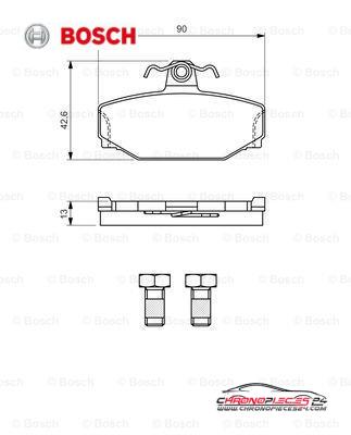 Achat de BOSCH 0 986 460 995 Kit de plaquettes de frein, frein à disque pas chères