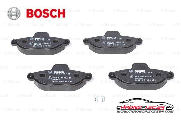 Achat de BOSCH 0 986 461 119 Kit de plaquettes de frein, frein à disque pas chères