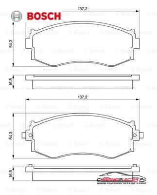 Achat de BOSCH 0 986 461 121 Kit de plaquettes de frein, frein à disque pas chères