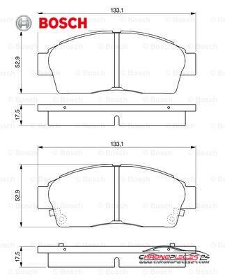 Achat de BOSCH 0 986 461 123 Kit de plaquettes de frein, frein à disque pas chères