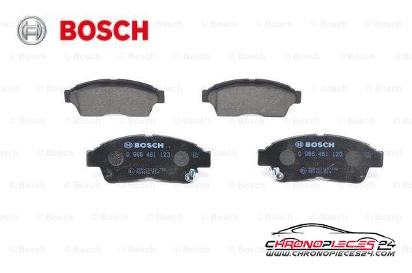 Achat de BOSCH 0 986 461 123 Kit de plaquettes de frein, frein à disque pas chères