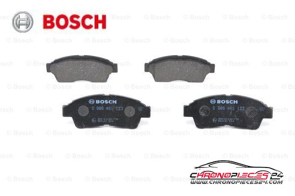 Achat de BOSCH 0 986 461 123 Kit de plaquettes de frein, frein à disque pas chères