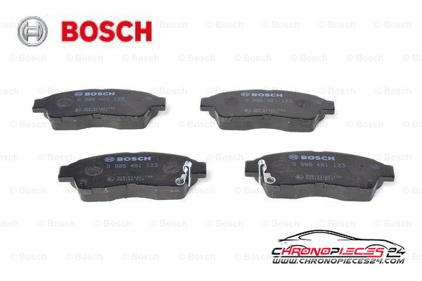 Achat de BOSCH 0 986 461 123 Kit de plaquettes de frein, frein à disque pas chères