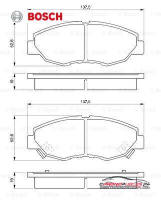 Achat de BOSCH 0 986 461 124 Kit de plaquettes de frein, frein à disque pas chères