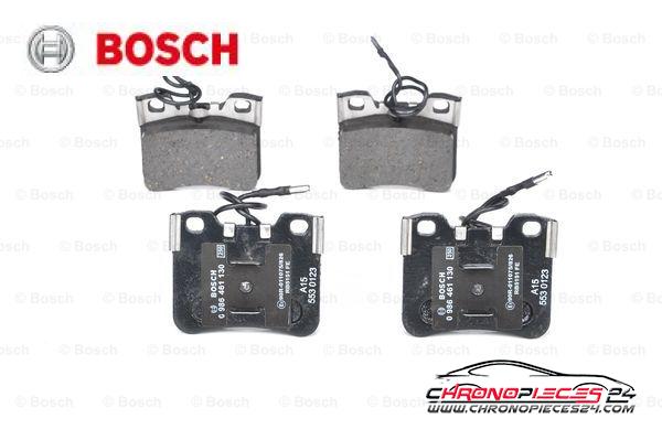 Achat de BOSCH 0 986 461 130 Kit de plaquettes de frein, frein à disque pas chères