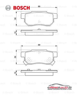 Achat de BOSCH 0 986 461 131 Kit de plaquettes de frein, frein à disque pas chères