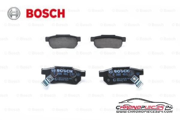 Achat de BOSCH 0 986 461 131 Kit de plaquettes de frein, frein à disque pas chères