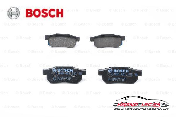 Achat de BOSCH 0 986 461 131 Kit de plaquettes de frein, frein à disque pas chères