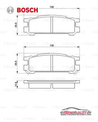 Achat de BOSCH 0 986 461 143 Kit de plaquettes de frein, frein à disque pas chères