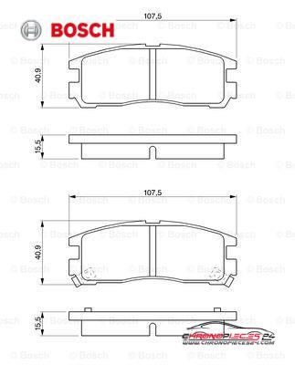 Achat de BOSCH 0 986 461 145 Kit de plaquettes de frein, frein à disque pas chères