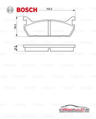 Achat de BOSCH 0 986 461 146 Kit de plaquettes de frein, frein à disque pas chères