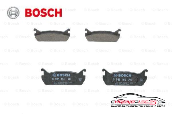 Achat de BOSCH 0 986 461 146 Kit de plaquettes de frein, frein à disque pas chères