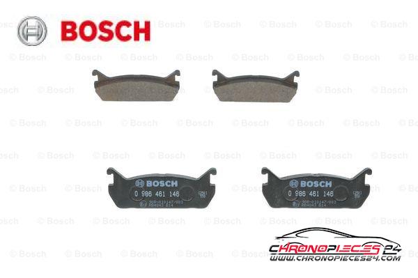 Achat de BOSCH 0 986 461 146 Kit de plaquettes de frein, frein à disque pas chères