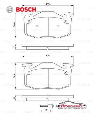 Achat de BOSCH 0 986 461 149 Kit de plaquettes de frein, frein à disque pas chères