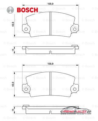 Achat de BOSCH 0 986 461 396 Kit de plaquettes de frein, frein à disque pas chères