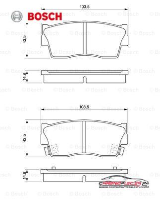 Achat de BOSCH 0 986 461 750 Kit de plaquettes de frein, frein à disque pas chères