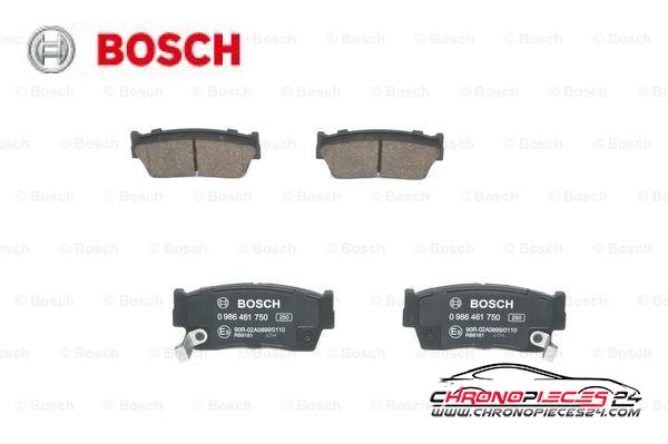 Achat de BOSCH 0 986 461 750 Kit de plaquettes de frein, frein à disque pas chères