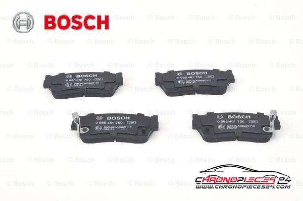 Achat de BOSCH 0 986 461 750 Kit de plaquettes de frein, frein à disque pas chères