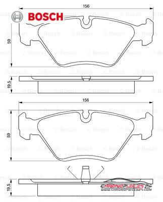 Achat de BOSCH 0 986 461 752 Kit de plaquettes de frein, frein à disque pas chères