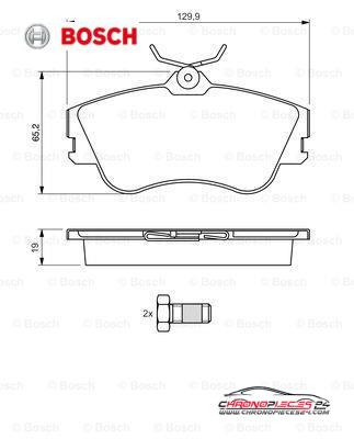 Achat de BOSCH 0 986 461 753 Kit de plaquettes de frein, frein à disque pas chères