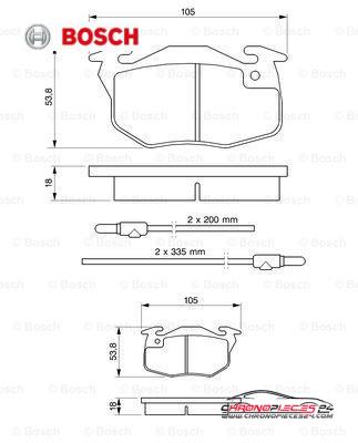 Achat de BOSCH 0 986 461 763 Kit de plaquettes de frein, frein à disque pas chères