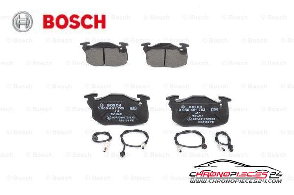 Achat de BOSCH 0 986 461 763 Kit de plaquettes de frein, frein à disque pas chères