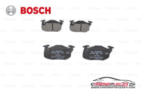 Achat de BOSCH 0 986 461 763 Kit de plaquettes de frein, frein à disque pas chères