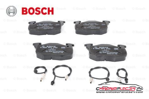 Achat de BOSCH 0 986 461 763 Kit de plaquettes de frein, frein à disque pas chères