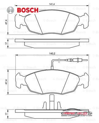 Achat de BOSCH 0 986 461 764 Kit de plaquettes de frein, frein à disque pas chères