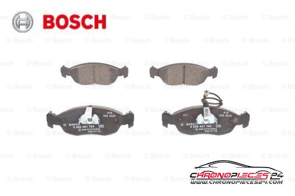 Achat de BOSCH 0 986 461 764 Kit de plaquettes de frein, frein à disque pas chères