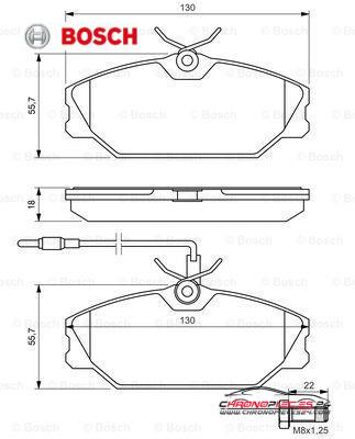 Achat de BOSCH 0 986 461 765 Kit de plaquettes de frein, frein à disque pas chères