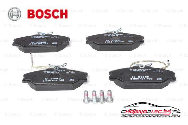 Achat de BOSCH 0 986 461 765 Kit de plaquettes de frein, frein à disque pas chères