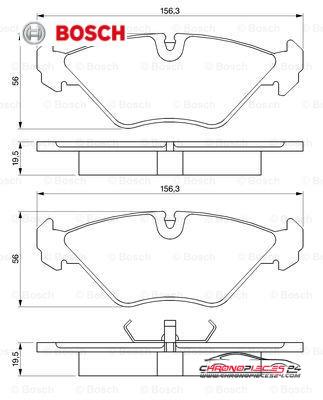 Achat de BOSCH 0 986 461 766 Kit de plaquettes de frein, frein à disque pas chères