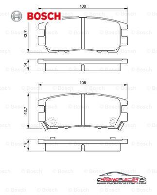 Achat de BOSCH 0 986 461 768 Kit de plaquettes de frein, frein à disque pas chères