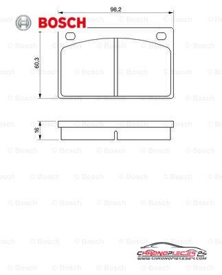 Achat de BOSCH 0 986 462 001 Kit de plaquettes de frein, frein à disque pas chères