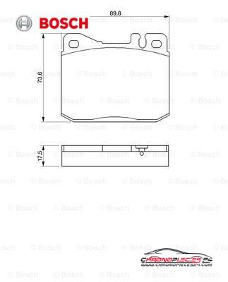 Achat de BOSCH 0 986 463 412 Kit de plaquettes de frein, frein à disque pas chères