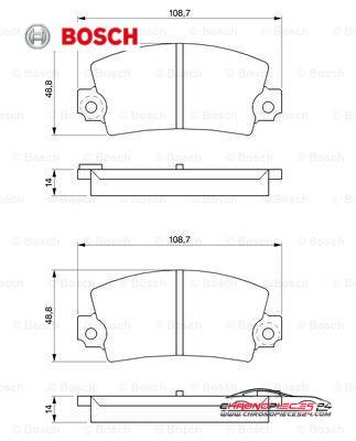 Achat de BOSCH 0 986 463 490 Kit de plaquettes de frein, frein à disque pas chères