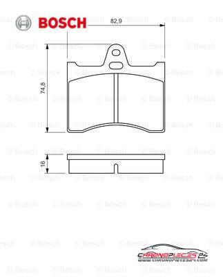 Achat de BOSCH 0 986 463 890 Kit de plaquettes de frein, frein à disque pas chères