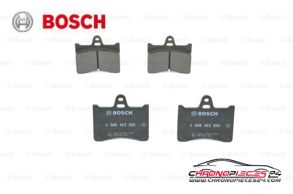 Achat de BOSCH 0 986 463 890 Kit de plaquettes de frein, frein à disque pas chères